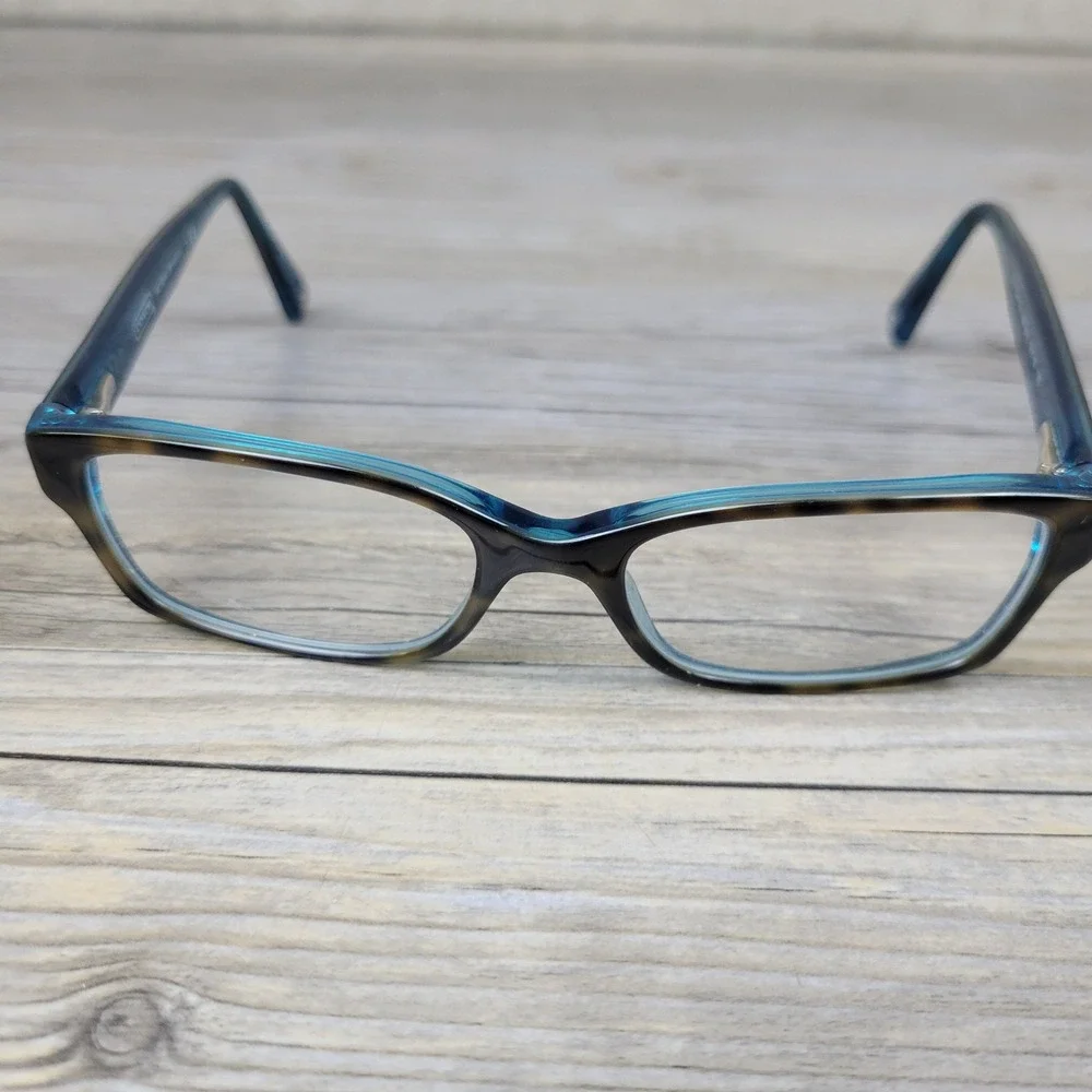 Coach Eyeglasses Frames HC 6040 Brooklyn 5116 Dark Tortoise Teal Women 50-16-135